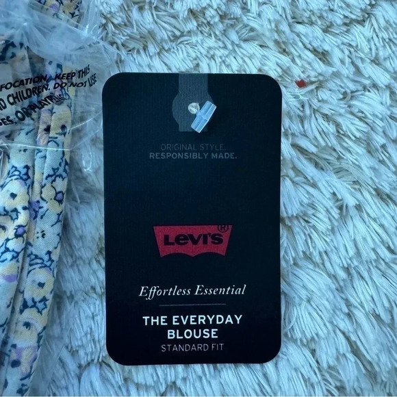 Levis Womens Elora floral blouse size XL - Picture 5 of 12